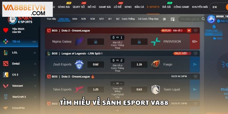 Esport VA88 Sân Chơi Cá Cược Thể Thao Điện Tử Đỉnh Cao - savin
